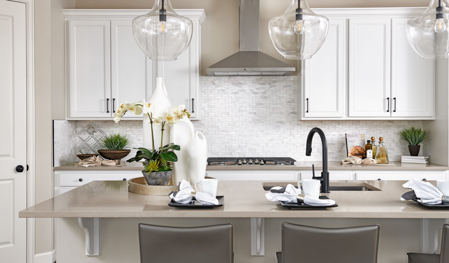 Kitchen detail of the Laurel plan