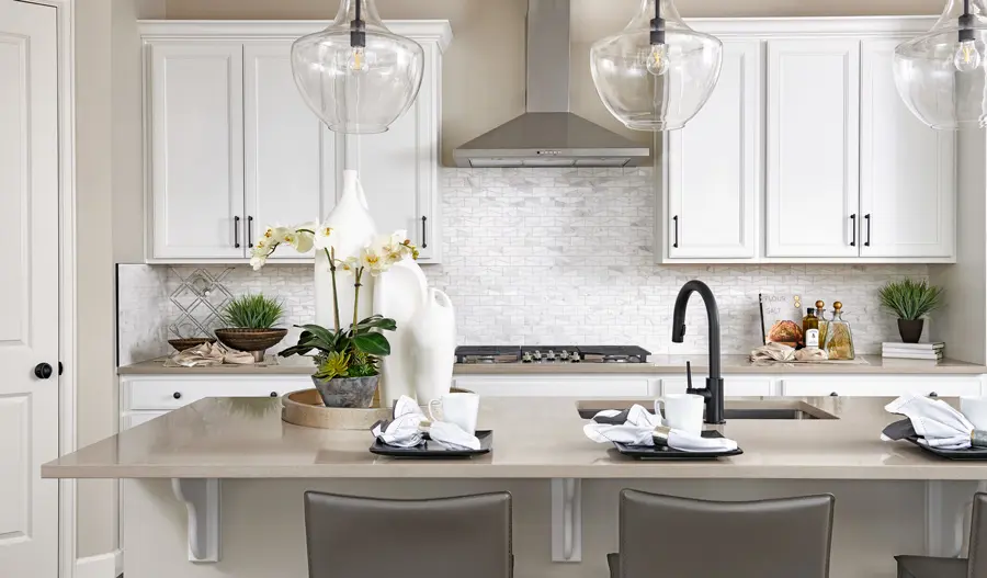 Kitchen detail of the Laurel plan