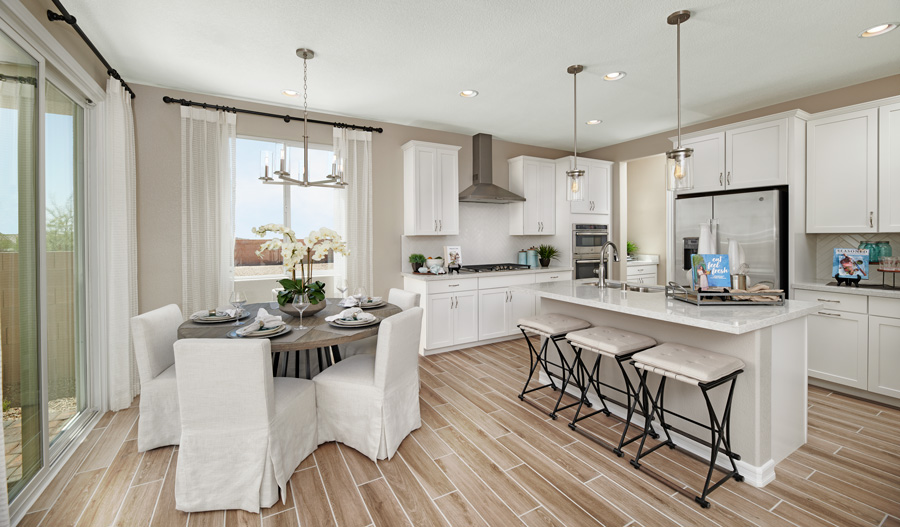 Kitchen Nook of the Juniper plan