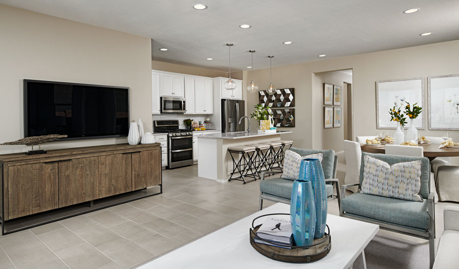 Great room of the Larimar plan