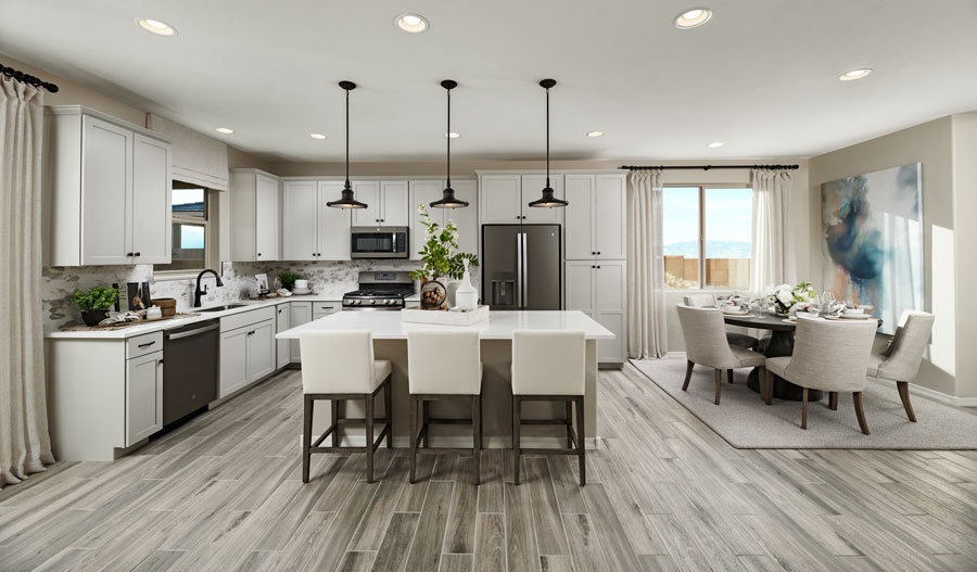 Kitchen Nook of the Pearl plan