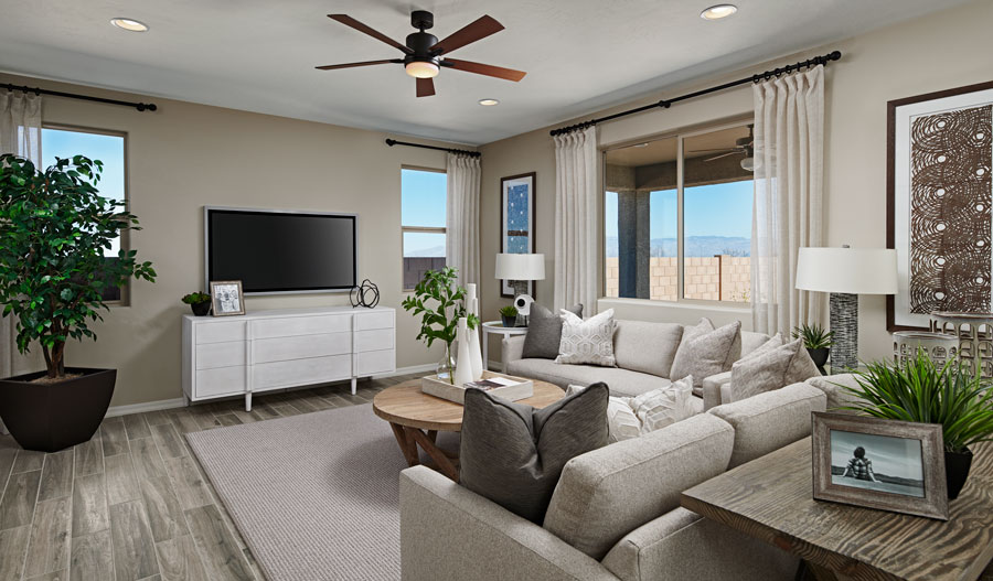 Family Room of the Pearl plan