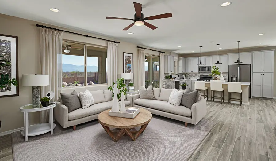 Great room of the Pearl plan