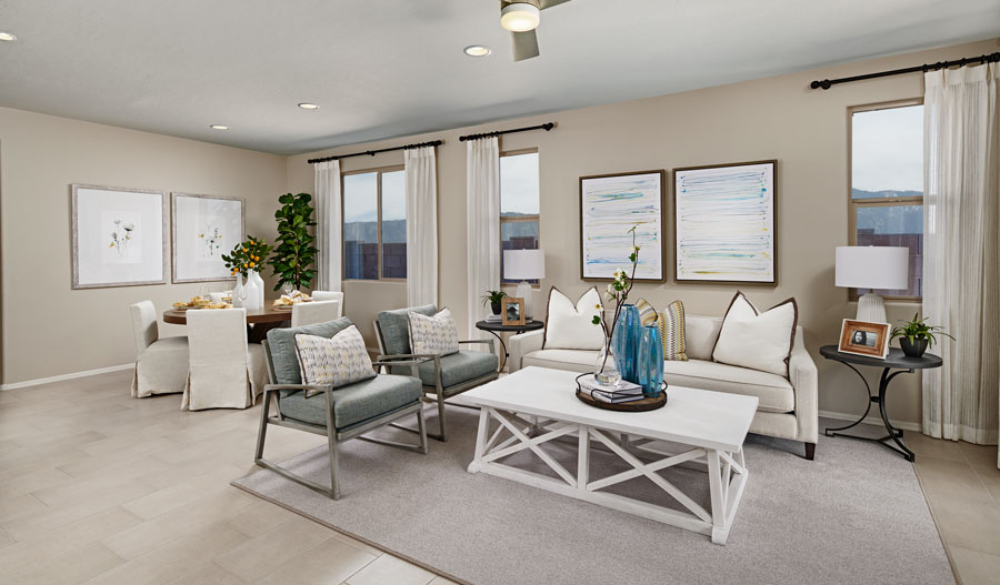 Family room of the Larimar plan