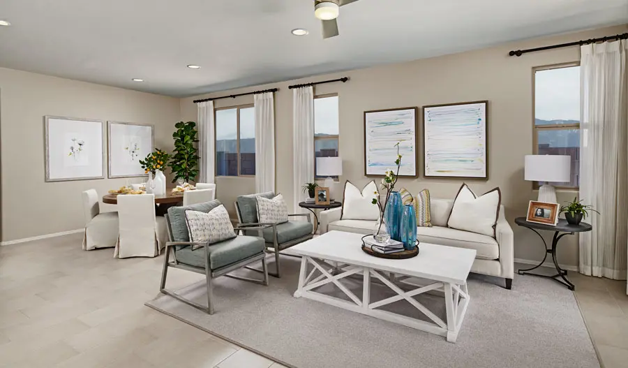Family room of the Larimar plan