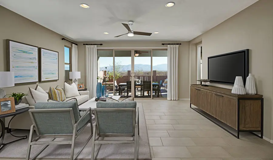 Family room of the Larimar plan