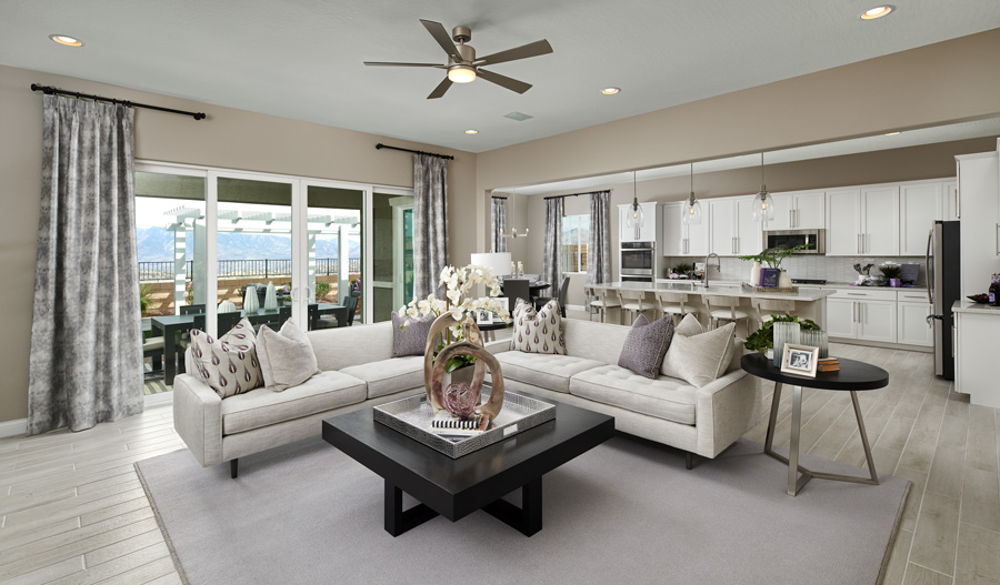 The Patterson Great room of the Patterson plan