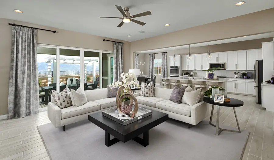 The Patterson Great room of the Patterson plan