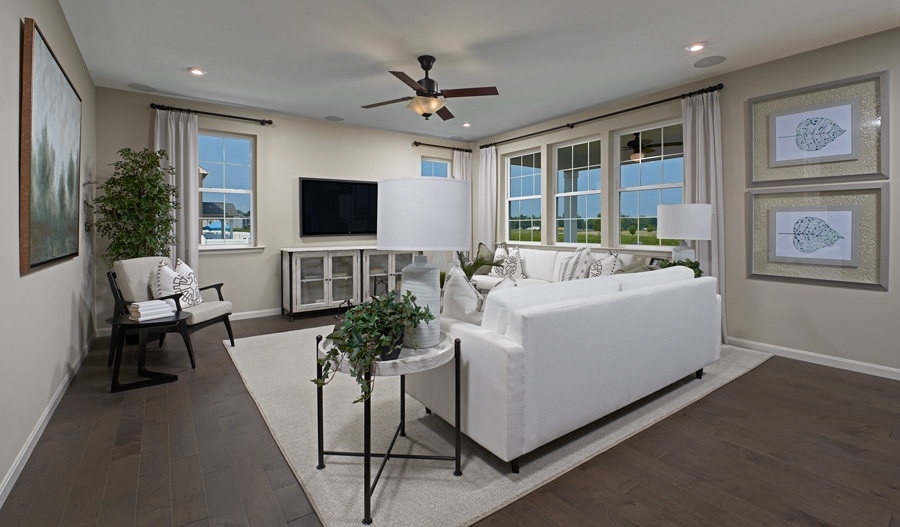The Coronado Living room of the Coronado plan