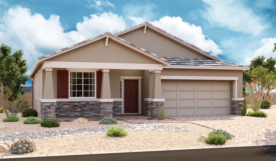 The Anika Elevation B Exterior B of the anika plan