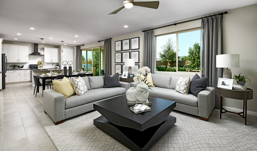 Great room of the Tourmaline plan
