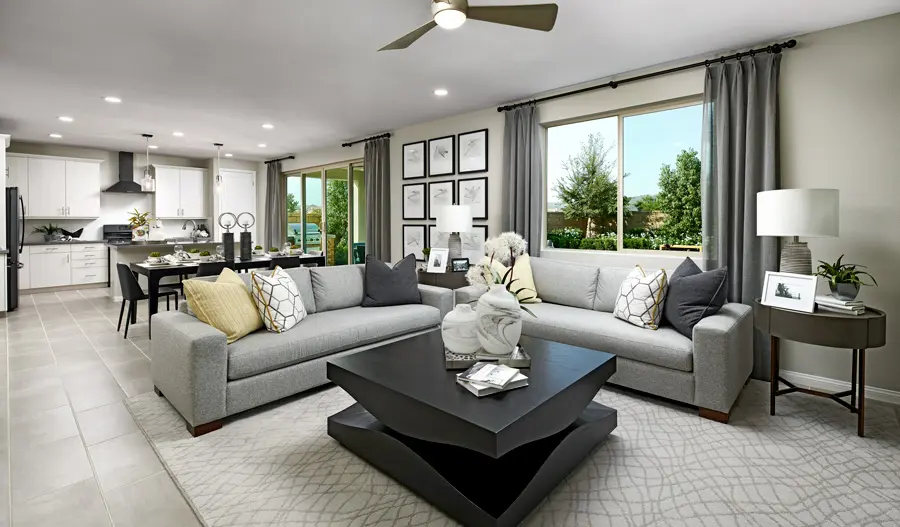 Great room of the Tourmaline plan