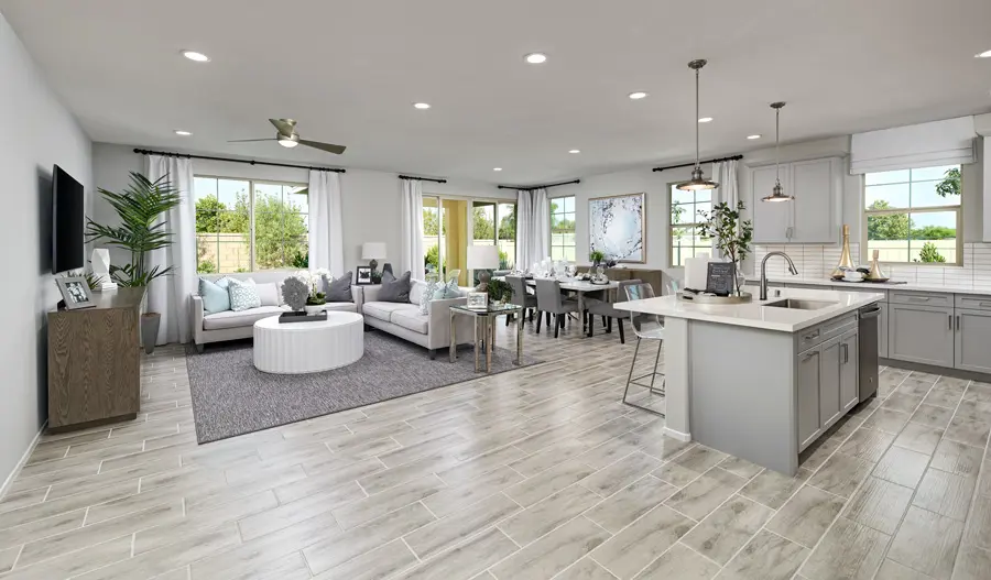 Great room of the Agate plan