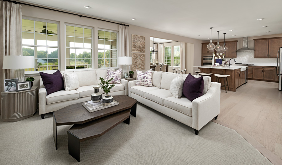 The Presley Great room of the Presley plan