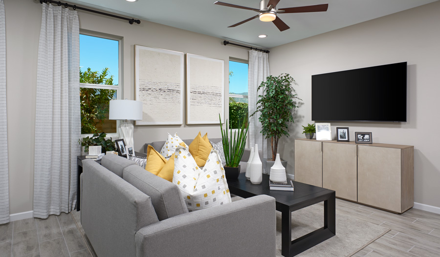Living room of the Jonquil plan