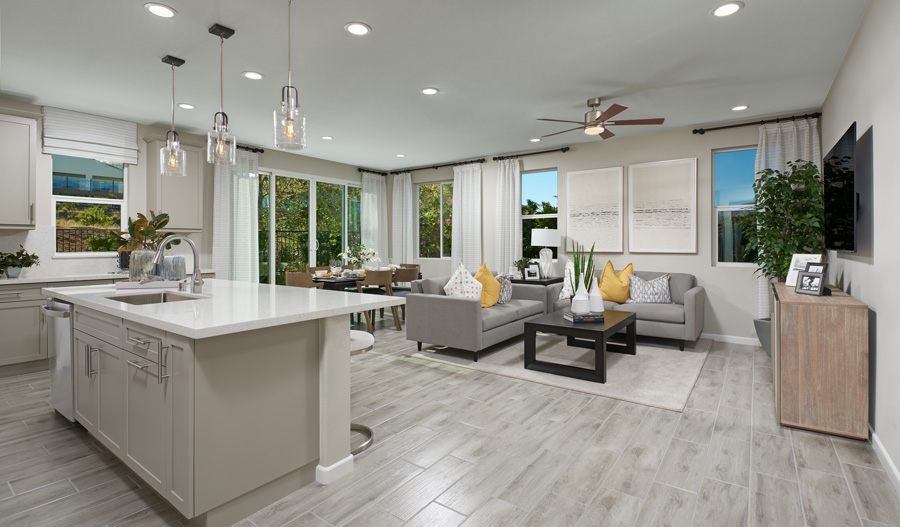 Great room of the Jonquil plan