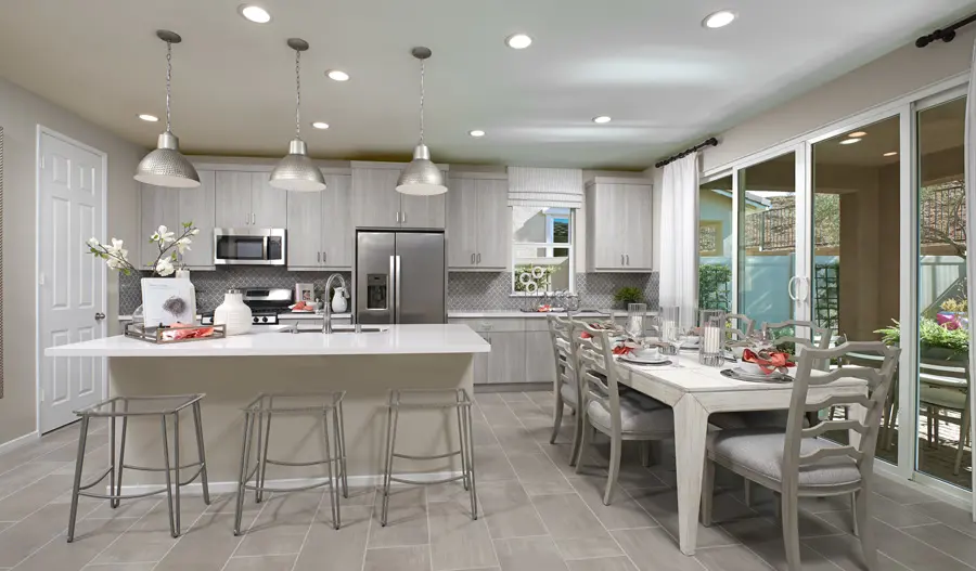 Kitchen dining of the Coral plan
