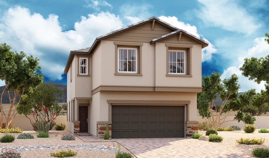 Exterior B of the Boxwood plan
