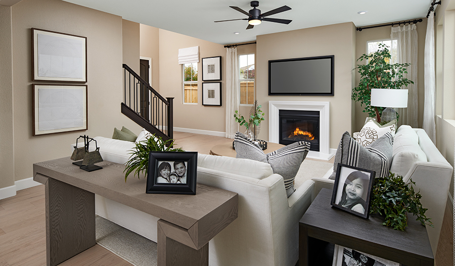 Family room of the Sienna plan
