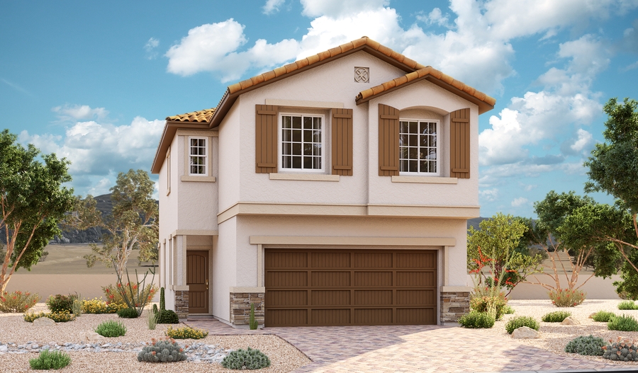 Exterior D of the Boxwood plan
