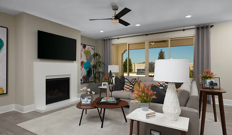 Living room of the Delaney plan