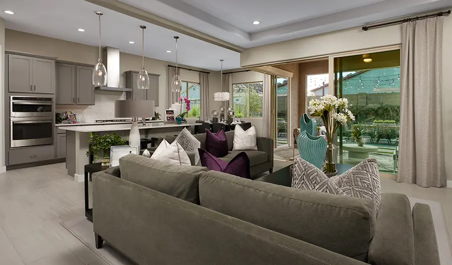 Great room of the Townsend plan