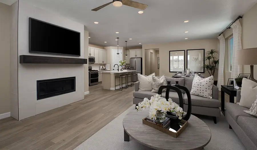 Great room of the Bronze plan