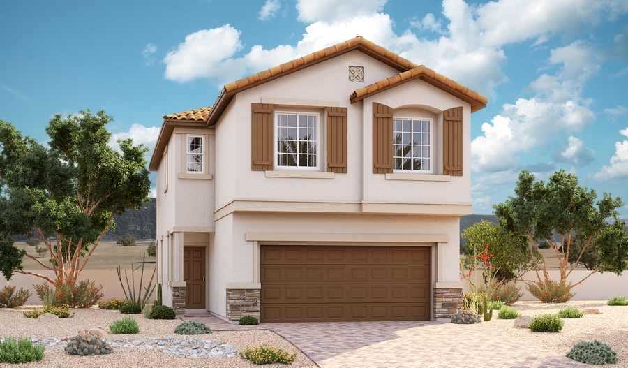 Exterior D of the Boxwood plan