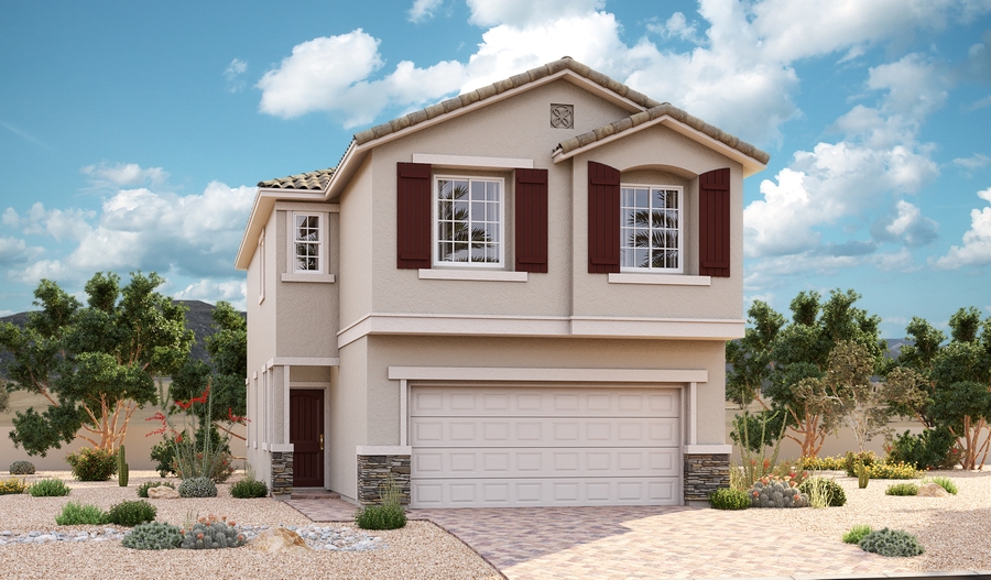 Exterior D of the Boxwood plan