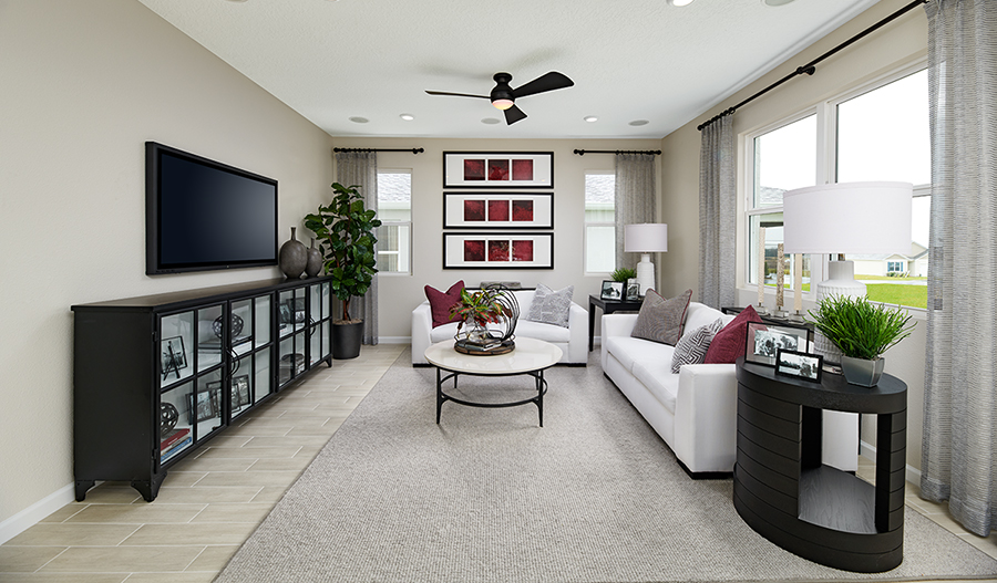 Family room of the Ammolite plan