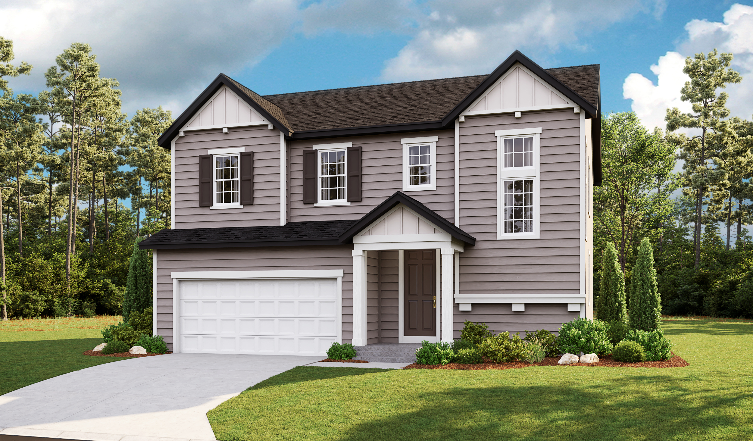 Exterior C of the Bedford plan