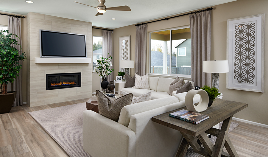 Family Room of the Pearl plan