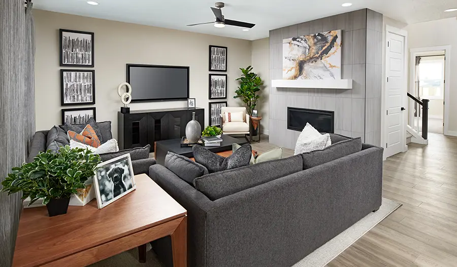 The Coronado Family room of the Coronado plan