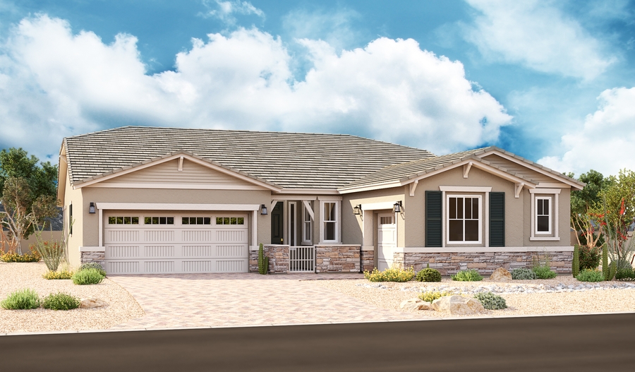 The Pinecrest Elevation B Exterior B of the PInecrest plan