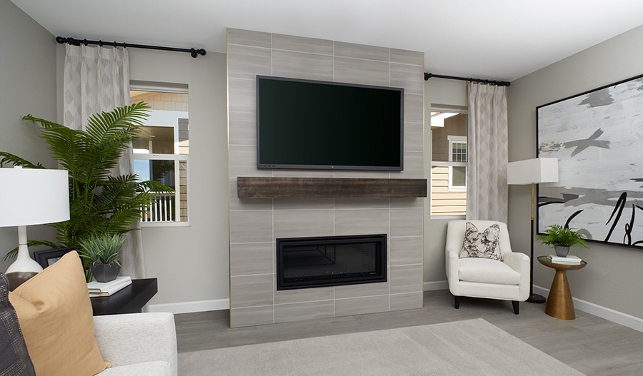 Fireplace at the Moonstone plan