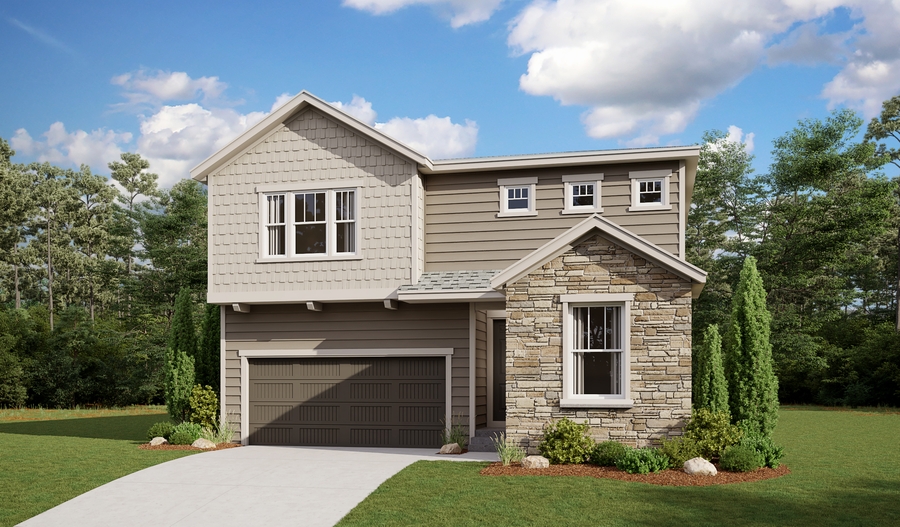 Exterior C of the Moonstone floor plan