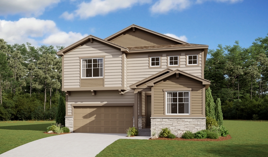 The Moonstone Elevation B Exterior B of the Moonstone plan