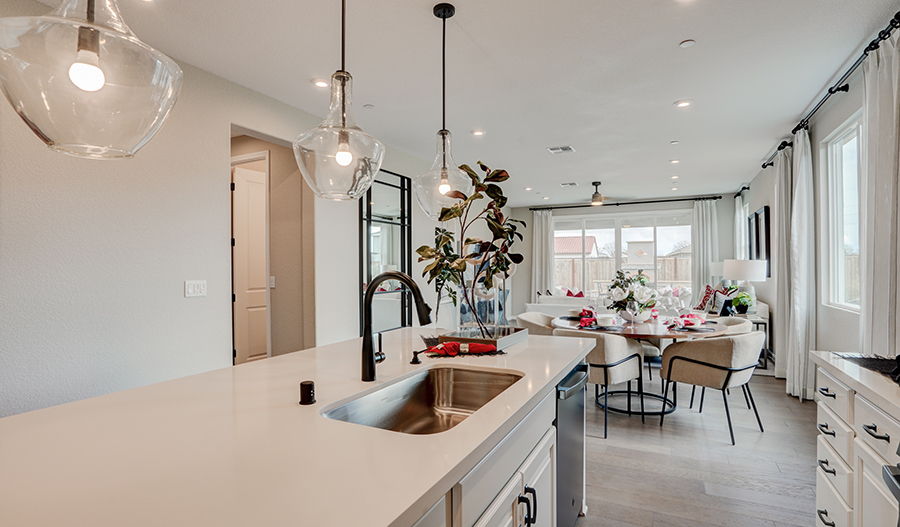 The Ruby floor plan kitchen and dining room