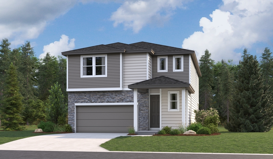Exterior M of the Lowell floor plan