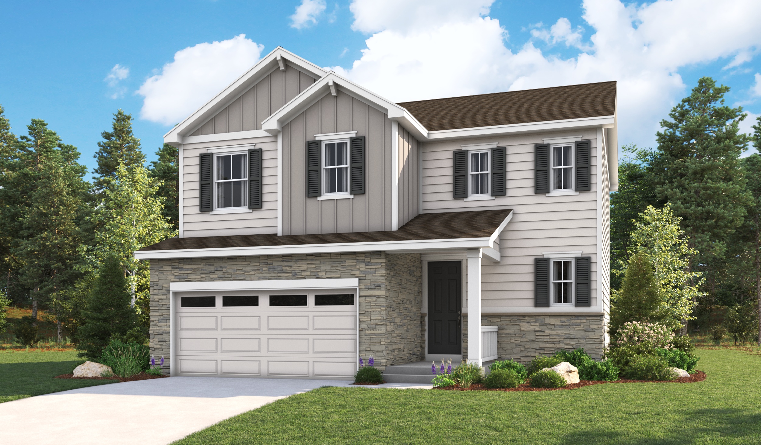 Exterior A of the Coral II plan