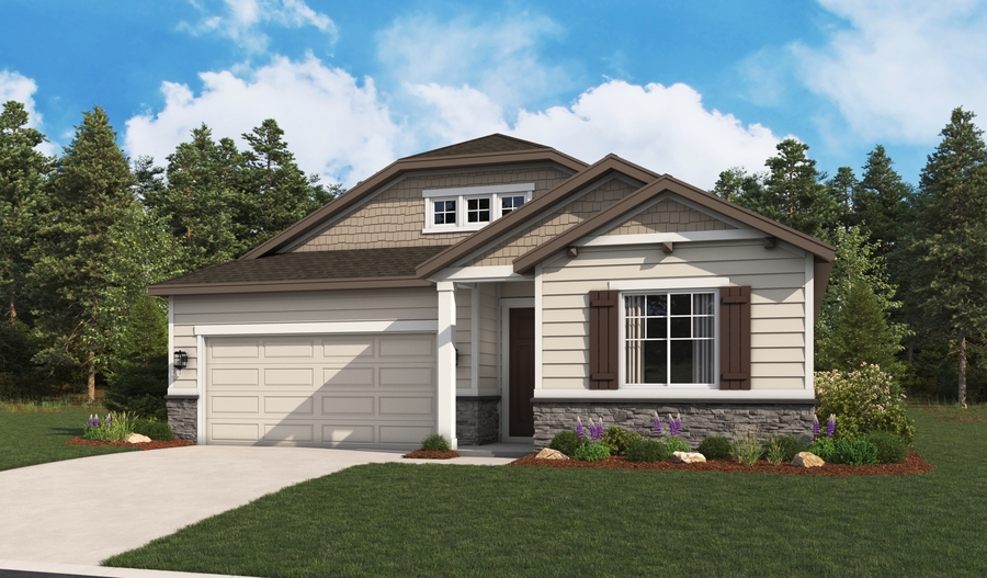 Exterior B of the Arlington plan