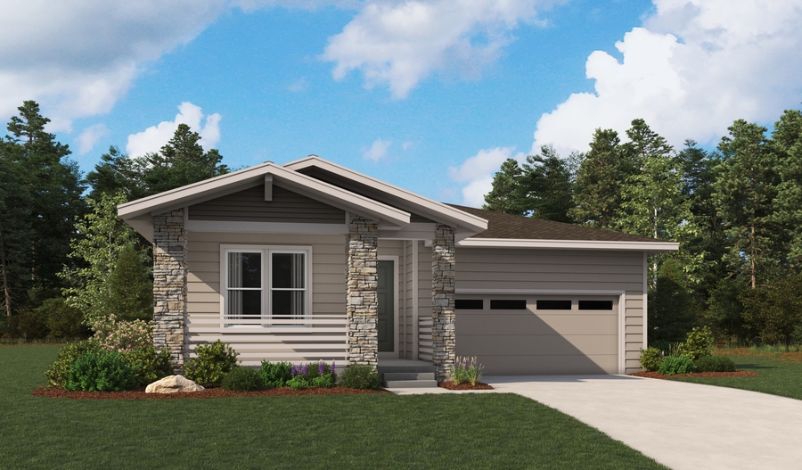Exterior C of the Agate plan