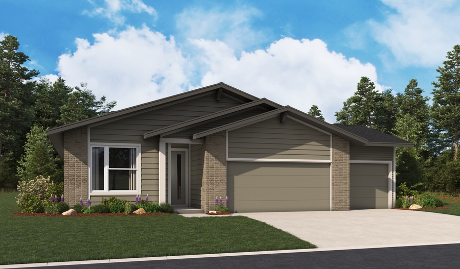 Elevation E of the Slate floor plan