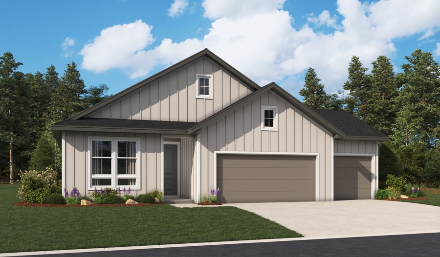 Elevation A of the Slate floor plan