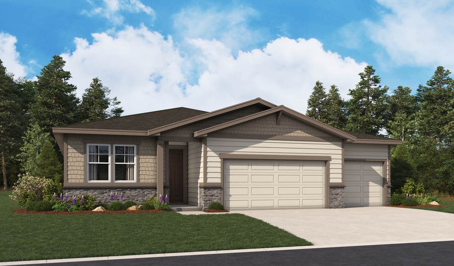 Elevation B of the Slate floor plan