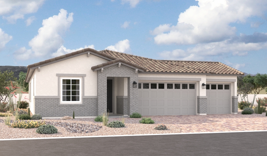 Elevation D of the Alexandrite floor plan