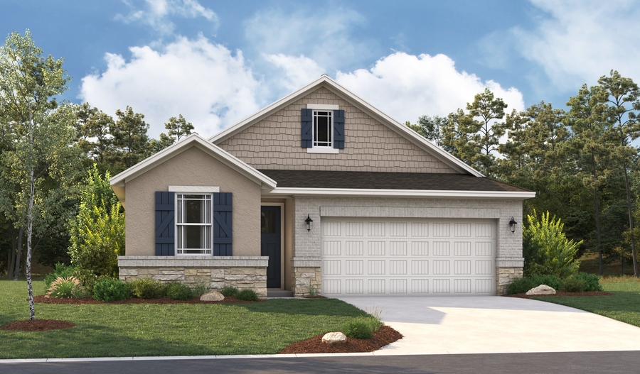 Elevation B of the Larimar floor plan