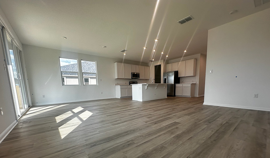 Great Room and Kitchen of the Elderberry floor plan