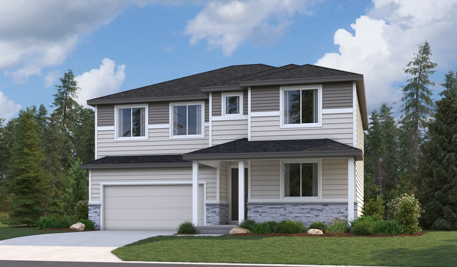 Elevation C of the Andrea floor plan