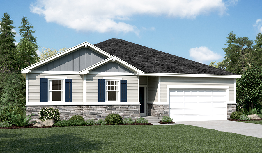 Elevation C of the Decker floor plan